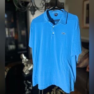 Patagonia Light Blue Collared T-Shirt | Size XL